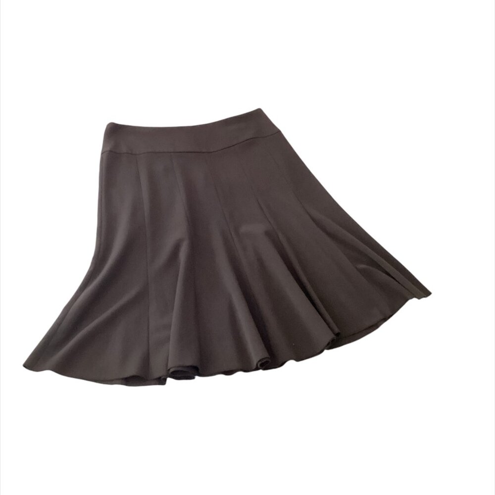 Vintage SUZIE SHEER Women's Panelled Skirt Size 11/12, Brown